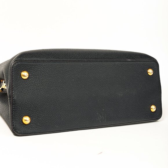 Louis Vuitton Capucines MM Black Taurillon Leather Satchel - Picture 5 of 14